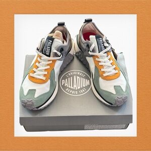 Palladium Orange and Green Sneakers Men’s 8.0 female’s 9.5